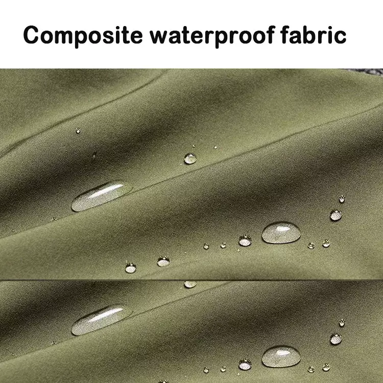 Military Shark Skin Soft Shell Sets Men Winter Multi-pocket Wear-resistant Fleece Warm Jackets+Army Waterproof Pants 2 Pcs Suits