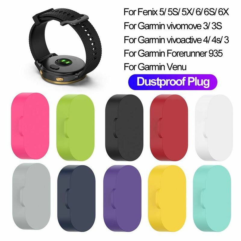 Smart Watch Silicone Cover Case Dustproof Plug Antidust For Garmin Vivoactive 3 4 4S Fenix 6 6S 6X 5 5X 5S Forerunner 935