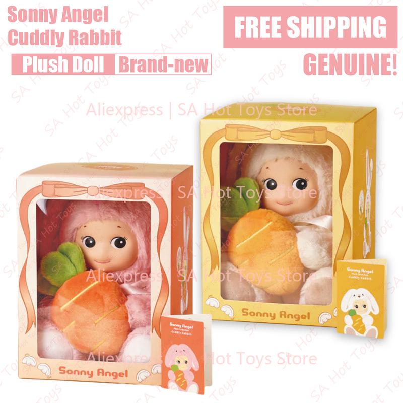 Sonny Angel boneka kelinci lembut cantik lucu koleksi boneka asli bermerek baru dekorasi hadiah ulang tahun yang belum dibuka