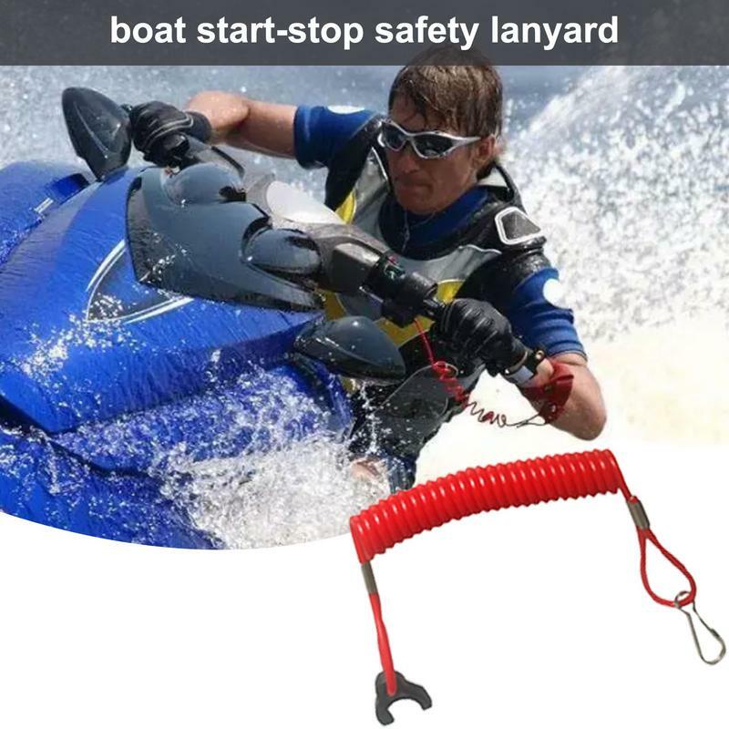 Boat Outboard Engine Motor Lanyard Start Stop Safety Lanyard Urgency Flameout Rope Universal Boat Outboard Lanyard Prevent