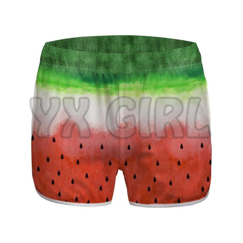Pantalones cortos estampados 3D personalizados de sandía, Shorts de playa de secado rápido, bañadores de playa de verano