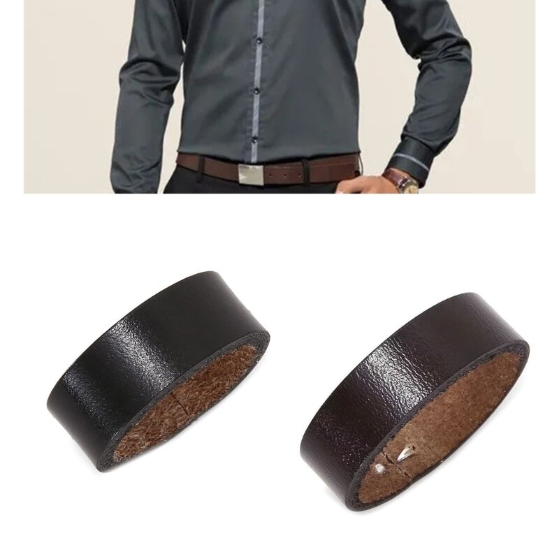 الرجال حزام الخصر حلقة متعددة الألوان المراهقين حزام الخصر حزام جلد طبيعي حلقة دروبشيب