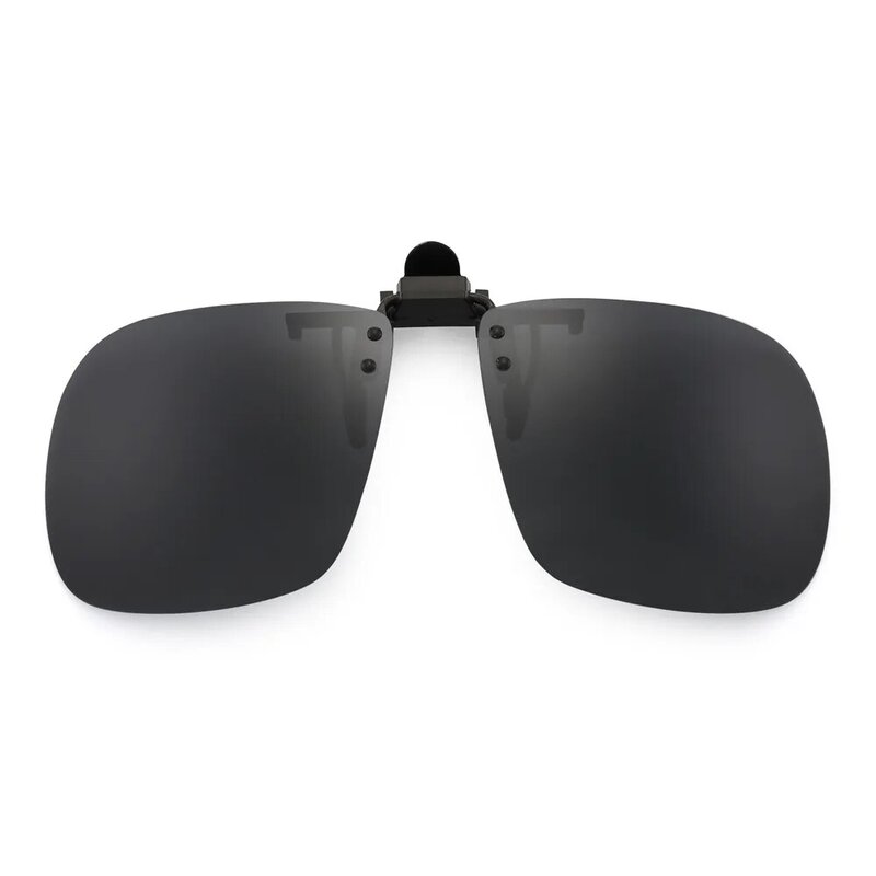 男性と女性のための偏光スクエアクリップサングラス,uv400保護付き