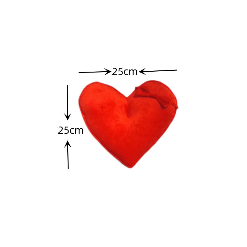 Neonatal Photography Props Full Moon 100 Days Old Baby Colorful Heart-shaped Pillow Bow Headdress Auxiliary Shape Photograph Set