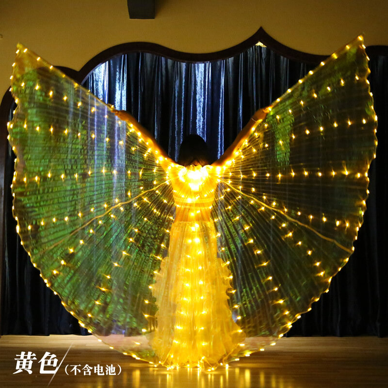 Ruoru-Costume Alas Angle avec Ailes LED pour Adulte et Enfant, Cape Lyus, Lumière Shoe, Spectacle de ix, Vêtements de brev