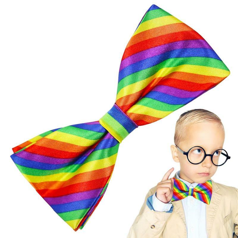 Dasi kupu-kupu kupu-kupu pelangi Gay Pride dasi kupu-kupu mode kasual pernikahan dasi kupu-kupu untuk pesta LGBT Gay Pride Lesbian