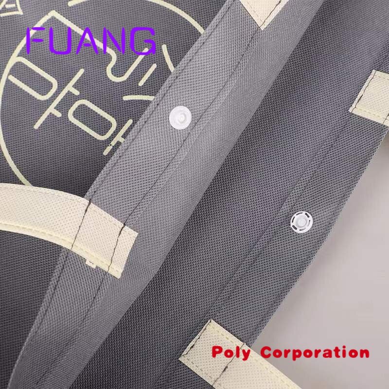 Tas Tote dengan cetakan logo bahu PP bukan tenun tas tote gym dapat dilipat tas logo