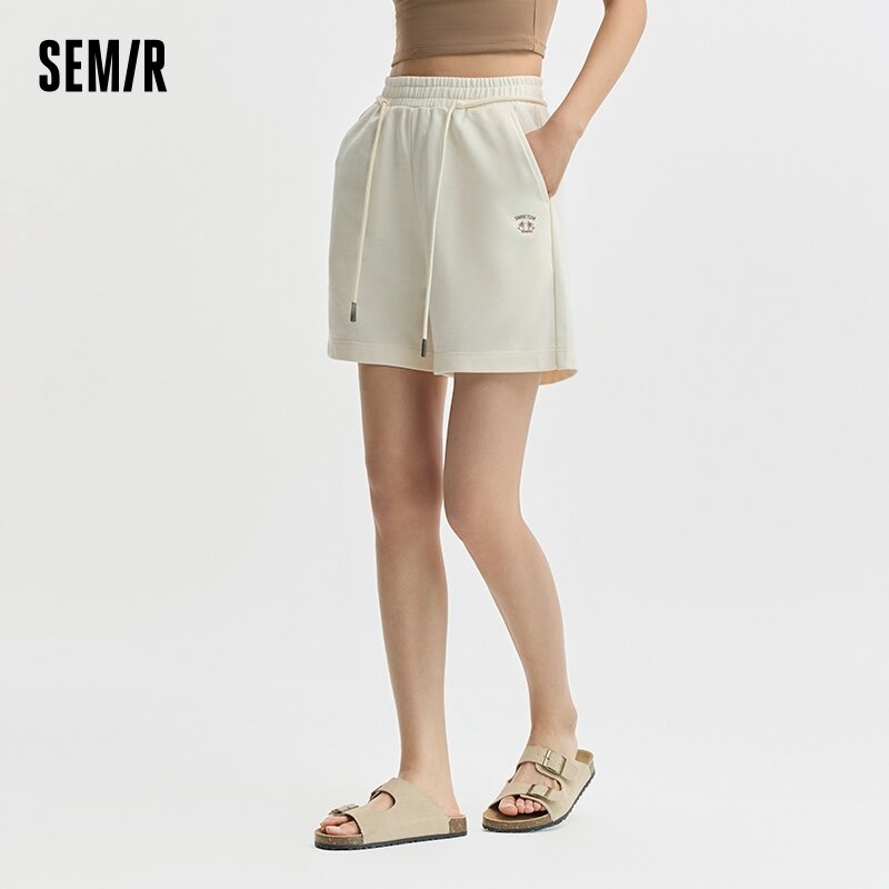 Semir Women Printed Loose Fit Casual Pants 2024 Summer New Simple And Stylish Shorts Versatile And Trendy