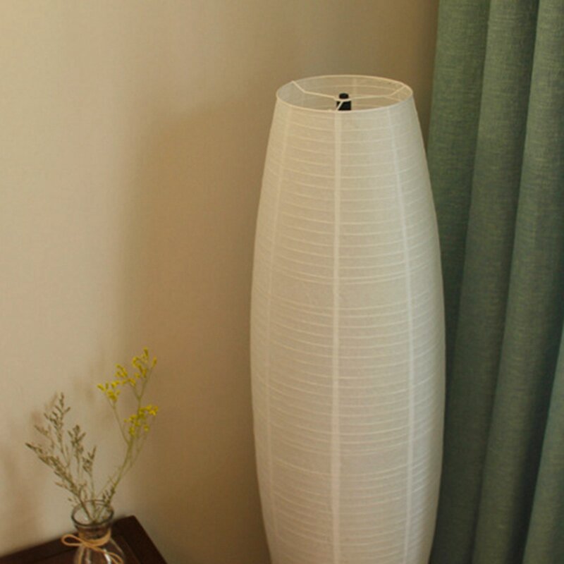 Lámpara de pie de papel de arroz, luz alta creativa, soporte de papel especial, decoración de sala de estar, solo pantalla, 2 unidades
