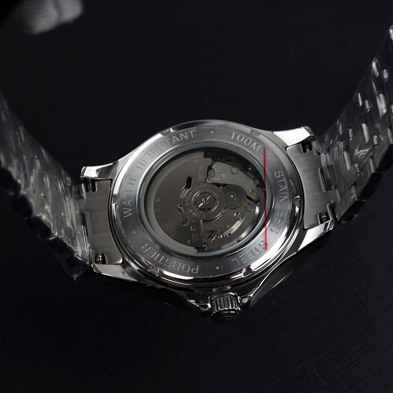 PORSTIER-Reloj de pulsera mecánico para hombre, cronógrafo de lujo con esfera luminosa, NH35, bisel de cerámica, automático, cristal de zafiro, 42MM, nuevo