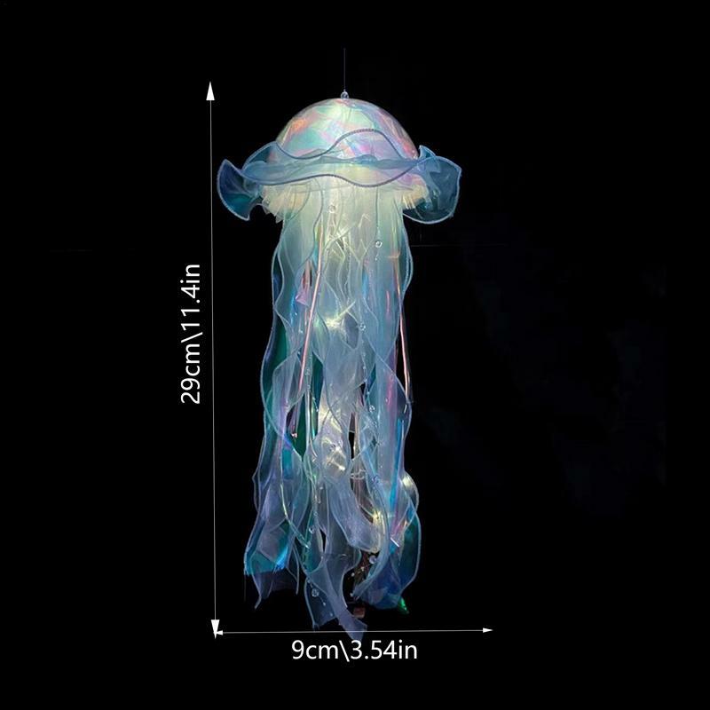 FAROLES creativos con forma de Medusa, lámpara de ambiente de luz nocturna de medusas de colores del océano, suministros de decoración de fiesta con tema oceánico