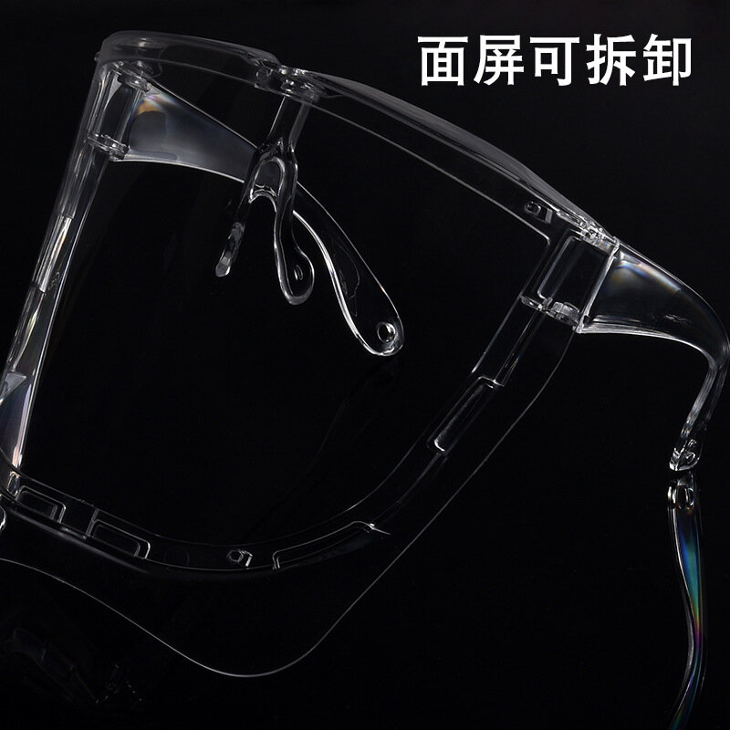 Anti-Droplet Anti-Splash Anti-Staub Transparente Echt Anti-Nebel HD Gesicht Bildschirm Maske