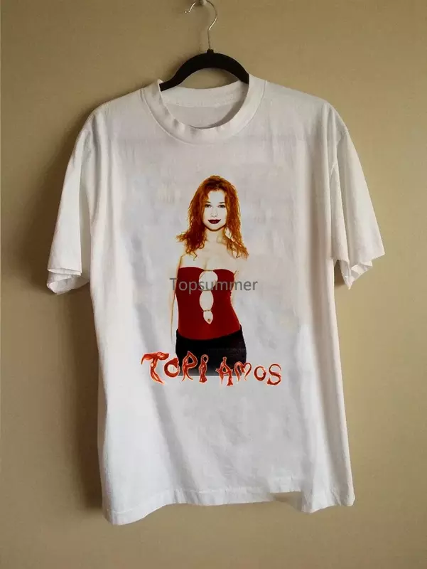 Coleção rara Tori Amos Unisex T-Shirt, Presente para Ventilador, Branco, S-2345Xl, Bc3381