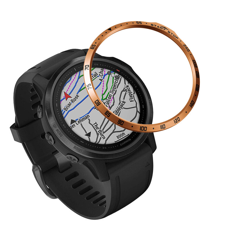 Cornice anello Styling custodia per telaio per Garmin Fenix 6S 6S sapphire Smart Watch copertura in acciaio inossidabile anello di protezione antigraffio