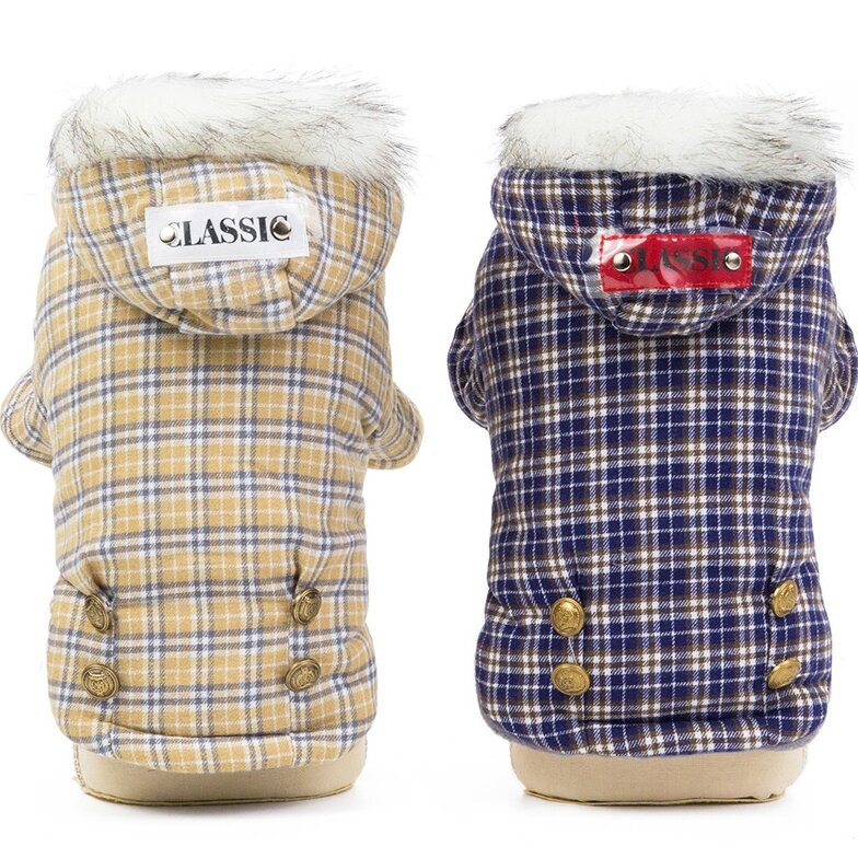 Pet Dog Clothes Coat Winter Warm Outerwear Thicken Dog Clothing Wadded Jacket Fashion Pet Cat Products Clothes For Dog Puppy Cat