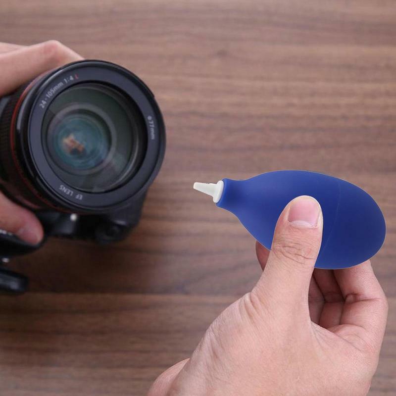 Biru pembersih debu udara bola Blower untuk ponsel PCB Keyboard kamera lensa kamera membersihkan debu alat pembersih pena logam