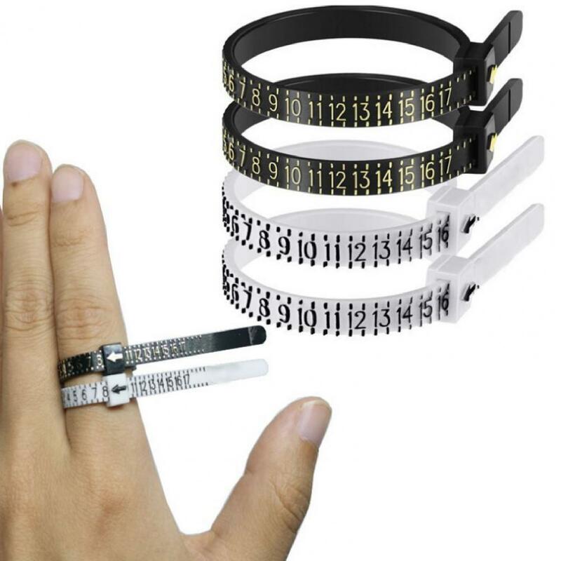 Anello cerchio Sizer strumento di misurazione calibro riutilizzabile per negozio di gioielli Finger Size per gioielleria