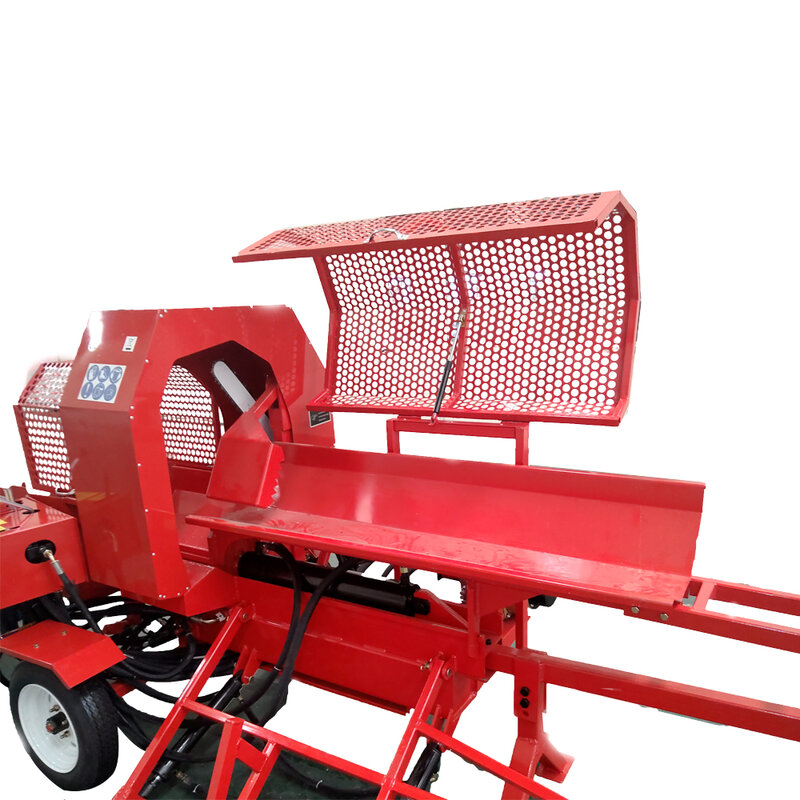 Hot Sale!!! 30 tons firewood processor sale pto wood processor with saw and splitting machine for home use