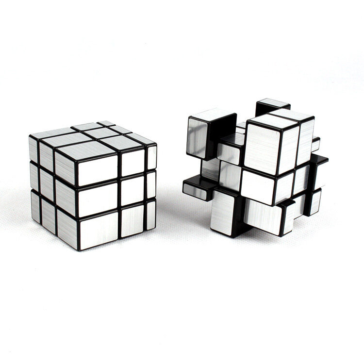 Lustrzane kostki 3x3x3 magiczna kostka prędkość Cubo profesjonalne Puzzle Cubo Magico zabawki dla dzieci lustro bloki ulga stres zabawki