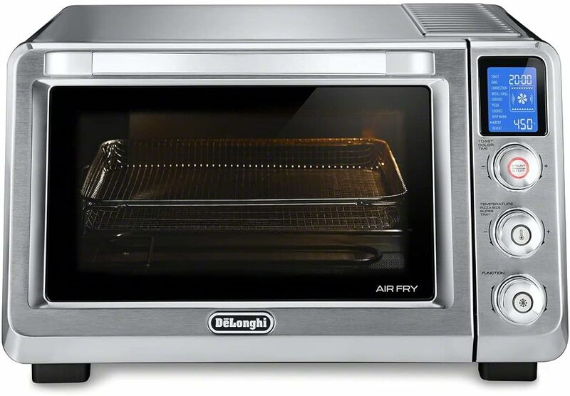 De'Longhi EO241264M 10-in-1 Digital AirFryer ,True Convection Toaster Oven with internal light, Grills, Broils, Bakes, Roasts