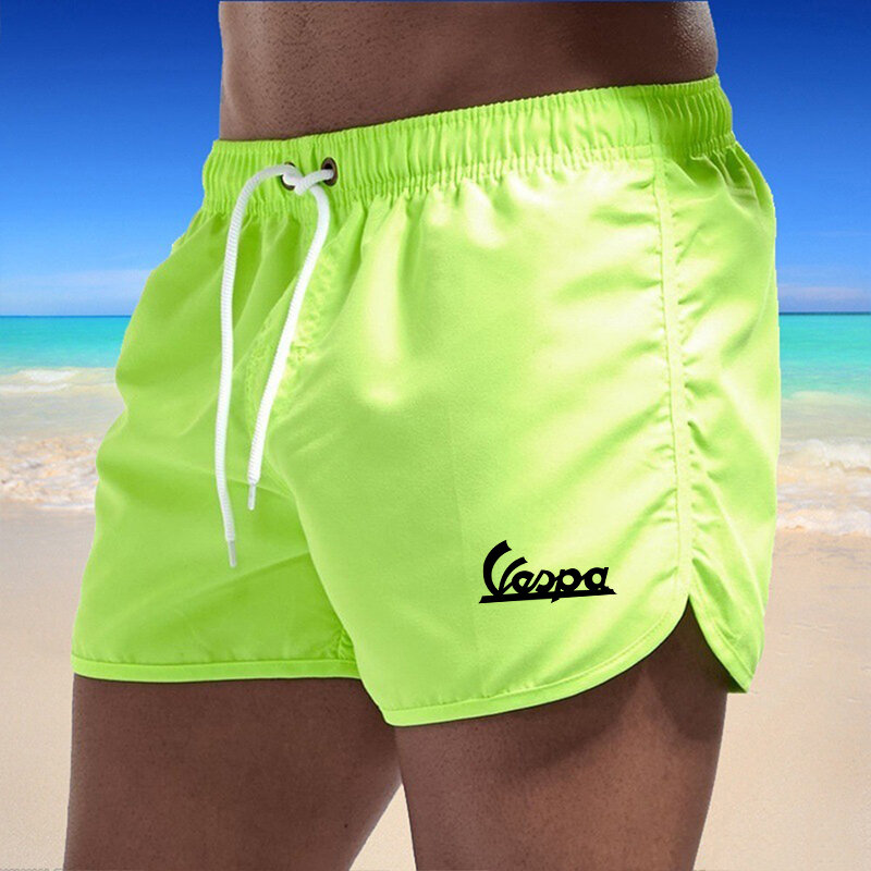 Pantalones cortos deportivos para hombre, Shorts de verano para correr, Fitness, playa, natación