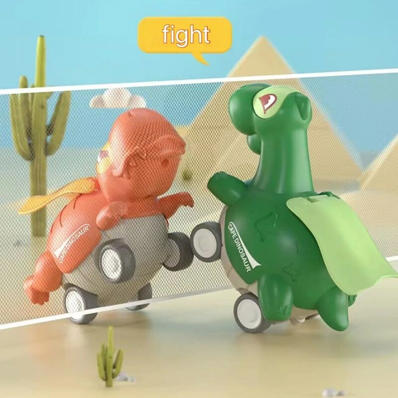 Menino menina fricção brinquedos de energia imprensa tipo movimento dinossauro brinquedo carro dinossauro pouco amarelo pato brinquedo inercial força dirigindo brinquedo bonito