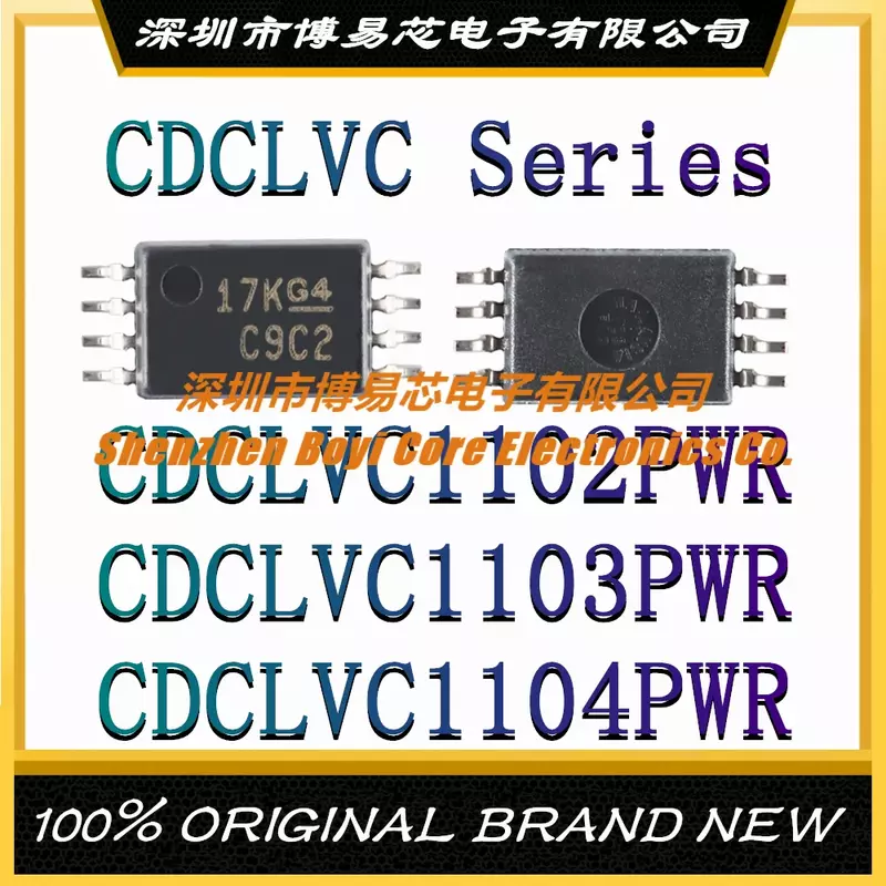 CDCLVC1102PWR CDCLVC1103PWR CDCLVC1104PWR Package SSOP-8 new original genuine clock buffer, driver IC chip