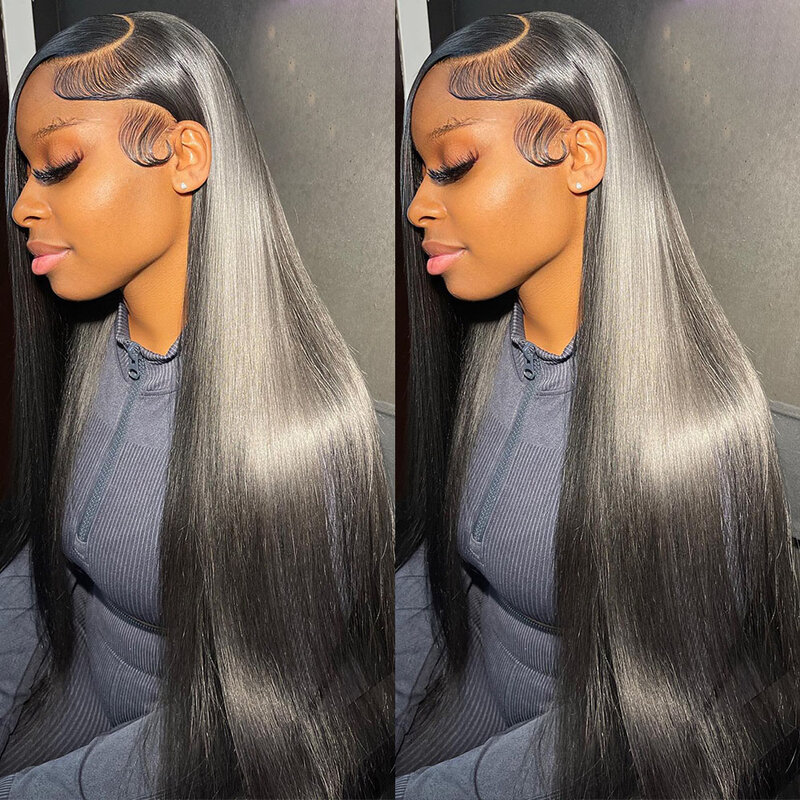 Straight Hd Lace Frontal Wig Glueless Wig Human Hair Ready To Wear 30 Inch Lace Front Wigs For Women Hd Lace Wig 13X6 Human Hair