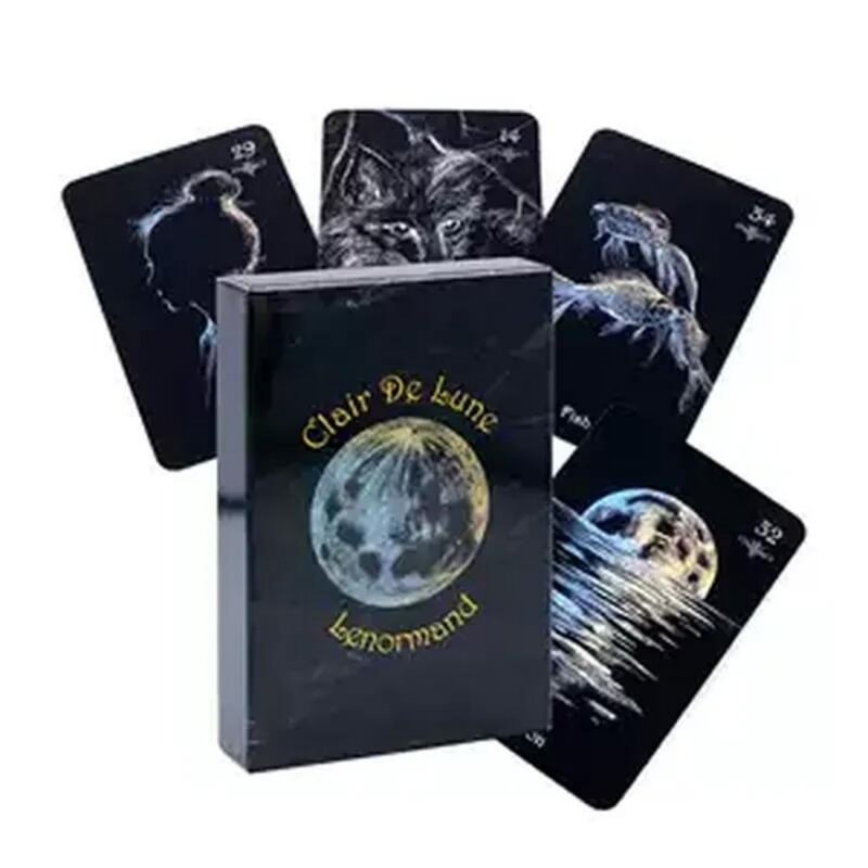 Clair De Lune Lenormand 카드, 38 개, 9*6cm
