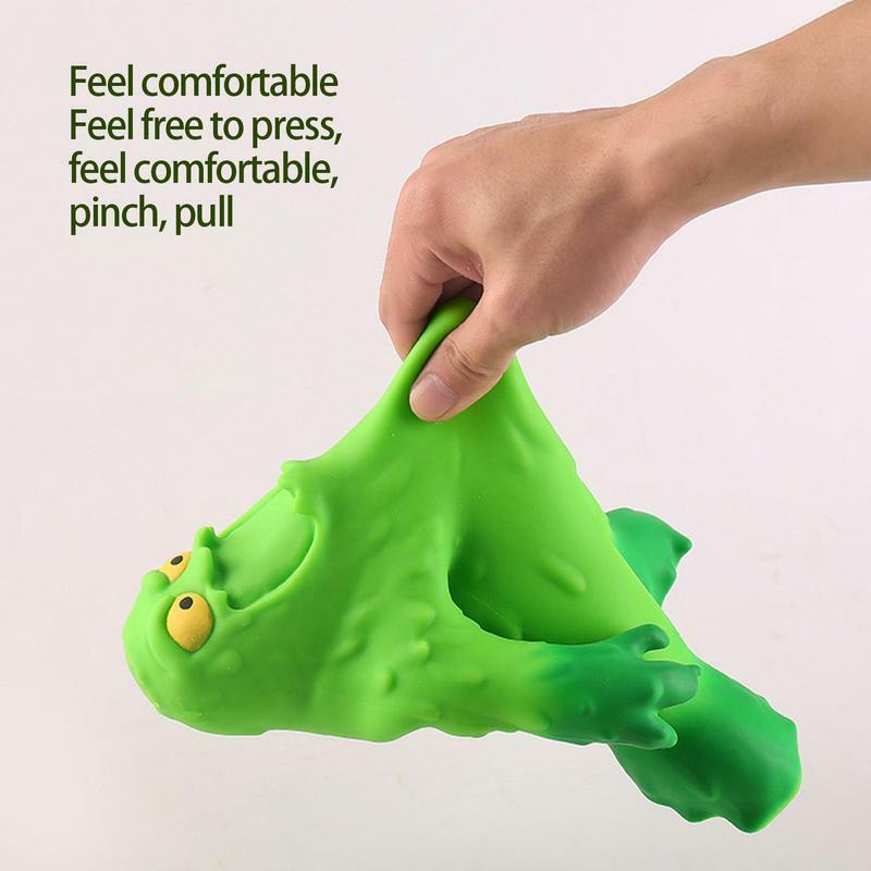 Funny Green Little Monsters Squeeze Doll Fidget Toys Slow Rebound Venting Squeeze Toy Squishy Stress Relief Toys For Kids Adults