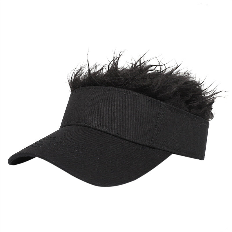หมวกเบสบอลวิกผมใหม่สำหรับทุกเพศหมวกวิกผมผู้หญิงมีหนามแหลมแบบลำลองคอสเพลย์กระบังแสงปรับได้กลางแจ้ง