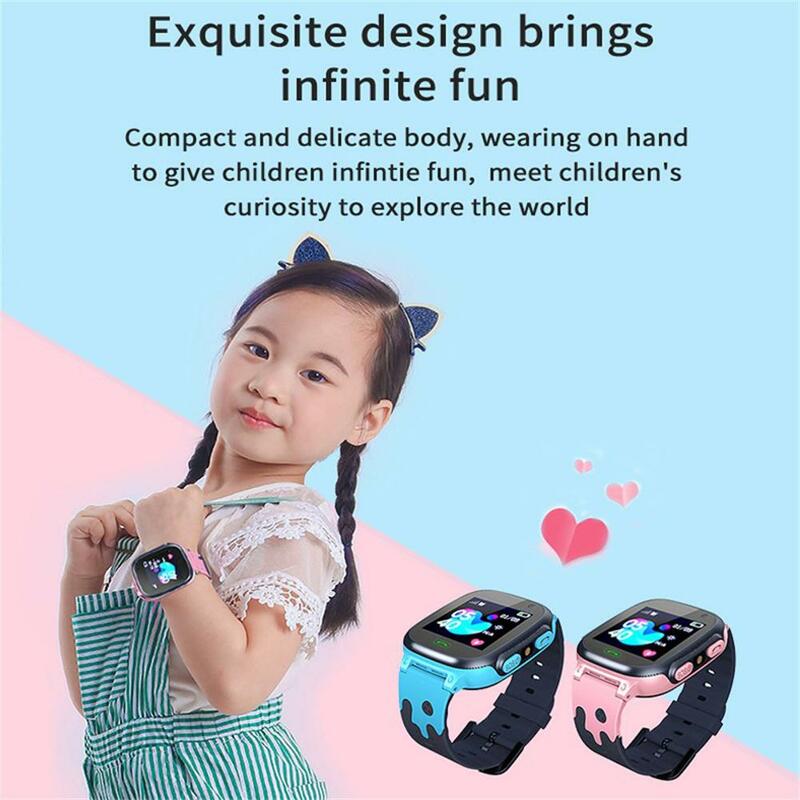 Smart Watch Kids Gift Child Watches For Boy Girl SIM Card Call Phone With Light Touch Screen Sport LBS Location Tracker S1 Clock
