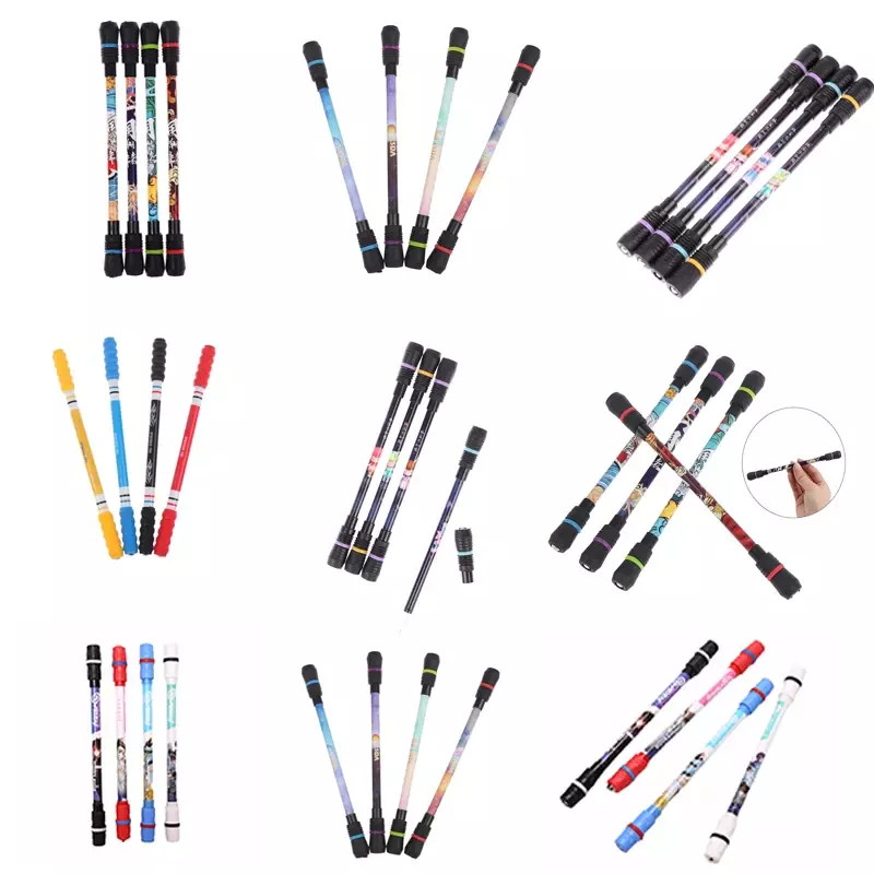 New 1PC Spinning Pen Creative Random Rotating Gaming Gel Pens Student Gift Toy Release Pressure Comfortable Penspinning Pen