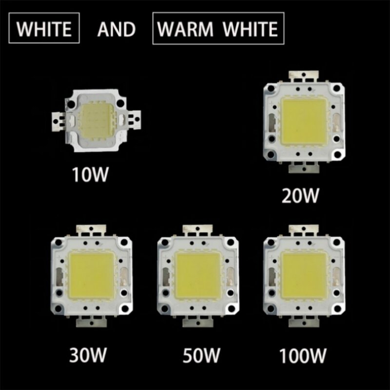 LED Chip Beads 100W 50W 30W 20W 10W 30-32V Backlight Diode Lamps Cold White Warm White LED Matrix For DIY LED Flood Light Bulbs