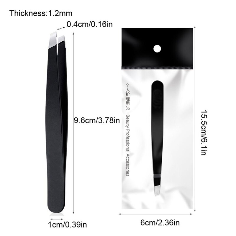 Stainless Steel Tweezers Women Professional Tweezers For Eyebrows And for Facial Hair and Ingrown Hair Removal