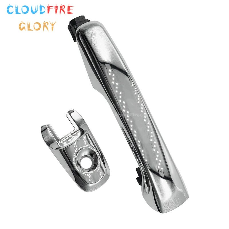 CloudFireGlory BB5Z7822404BA Front Left Driver Exterior Outside Door Handle Chrome For Ford Explorer 2011-2017 Edge 2011-2014