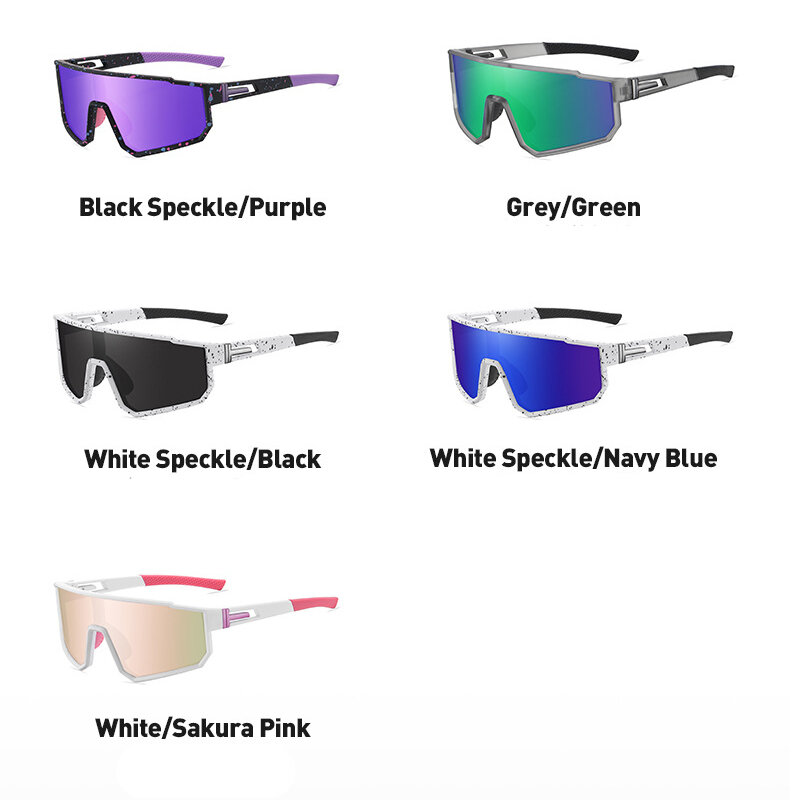 Occhiali da sole grandi polarizzati per uomo e donna Outdoor bicicletta Anti-ultravioletto guida occhiali da equitazione UV400 attrezzatura da ciclismo