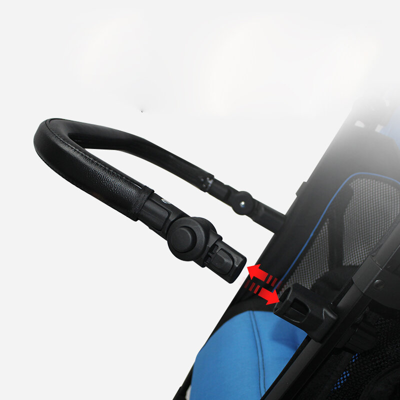 Barra parachoques Universal para cochecito, accesorios para cochecito, manillar ajustable de cuero, compatible con YOYO/YOYA/Cybex 98%