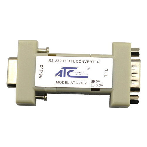 Convertidor TTL de 232 A TTL, adaptador de puerto serie, accesorios para equipos de monitoreo, ATC-102-5V