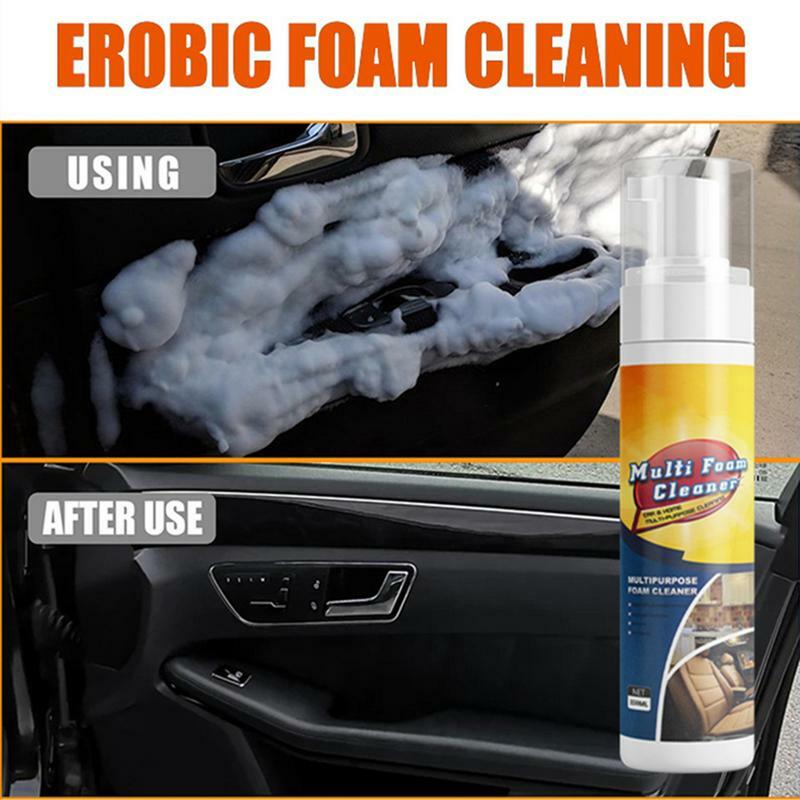 150ml środek do mycia samochodów szybko tkanina na siedzenia samochodowe spieniający środek czyszczący usuwa plamy brudu skutecznie pieniące się Spray do czyszczenia samochodów