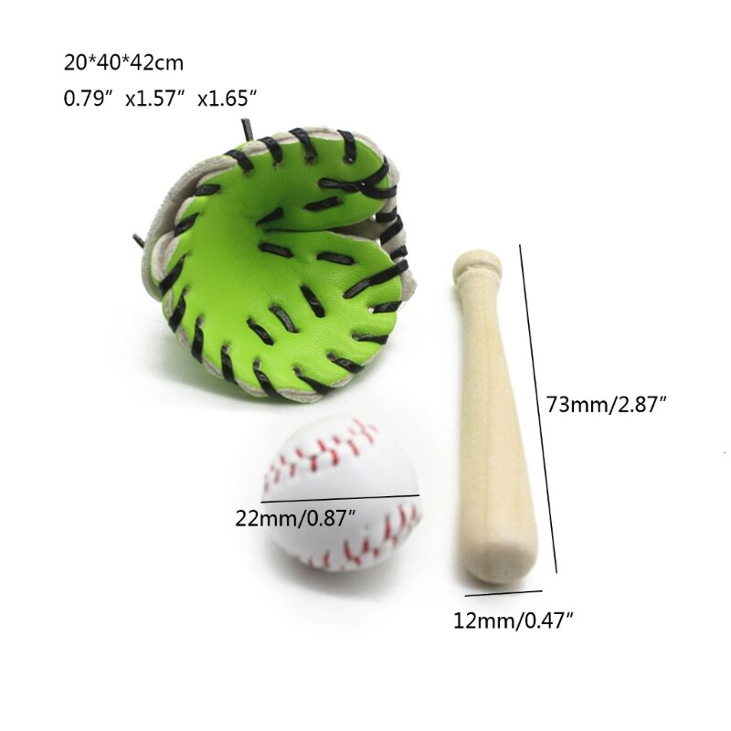 Mini Baseball Mitten para o bebê recém-nascido, Adereços Fotografia, Beisebol e Photoshoot