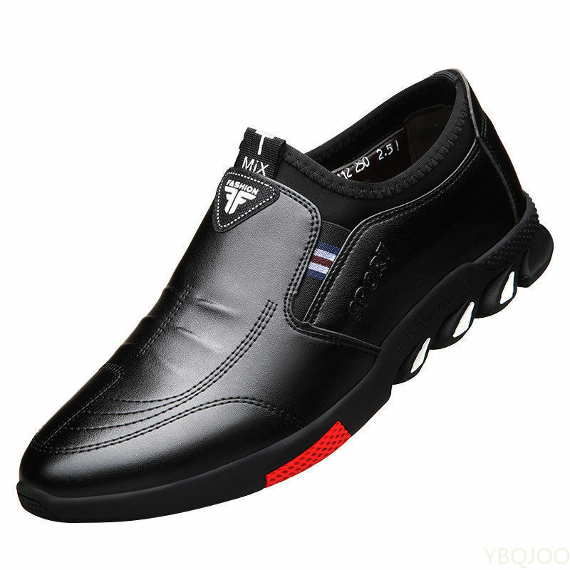 Zapatos de cuero para hombre, calzado informal de negocios, suela suave, antideslizante, transpirable, combina con todo, Primavera, 2022