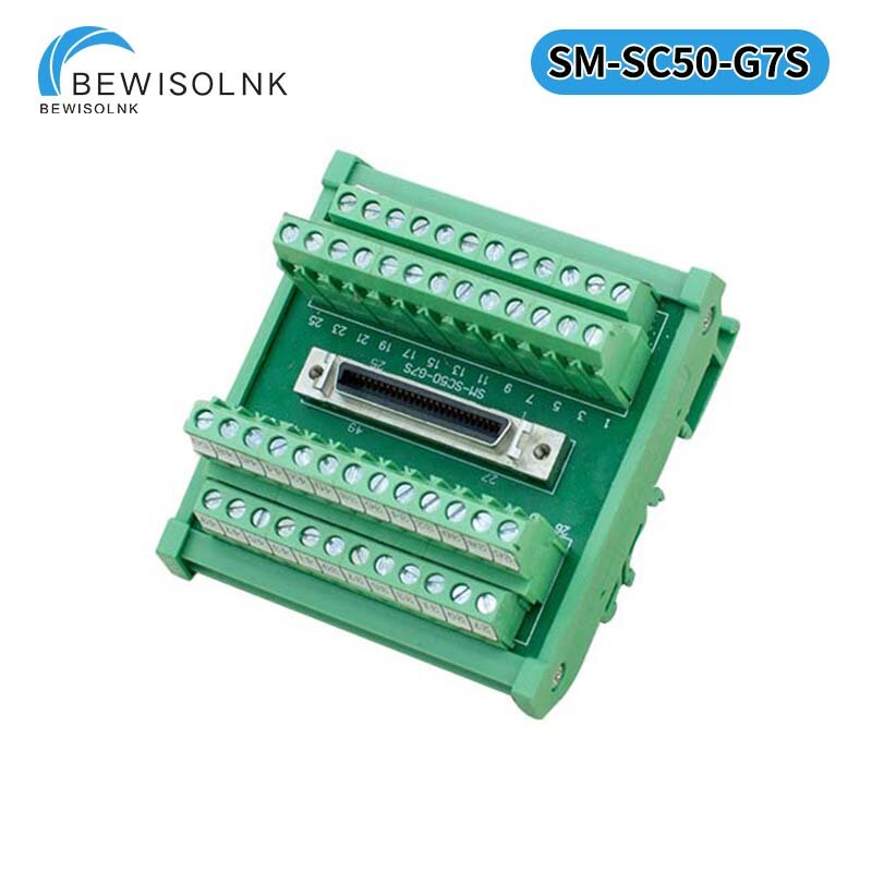 Terminale a vite Servo SCSI morsettiera a 50 poli MDR50 piastra adattatore splitter morsettiera SM-SC50-G7S