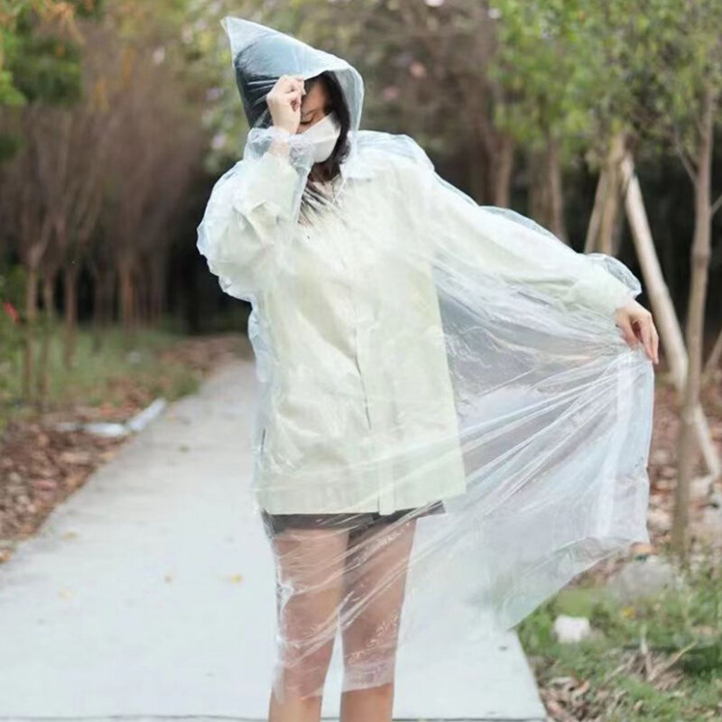 1pc wygodny jednorazowy awaryjny wodoodporny płaszcz przeciwdeszczowy typu Poncho turystyczny dla dorosłych płaszcz przeciwdeszczowy Unisex odzież przeciwdeszczowa dobrej jakości