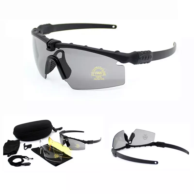Sports Outdoor Goggles Sunglasses Polarized Glasses Gun Air Shooting Military Hunting Tactical