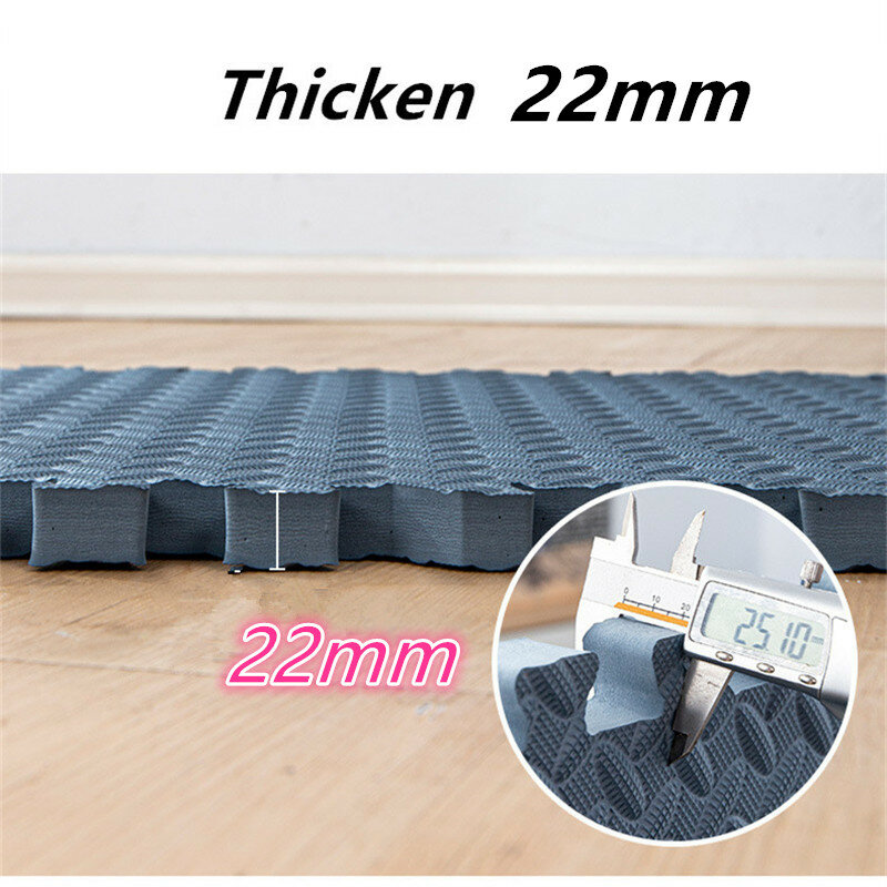 Foot Mat 60x60cm Floor Noise Mat 8PCS Thick 2.5cm Tatame Baby Play Mat Activities Mat for Baby Folding Carpet Game Puzzle Mat