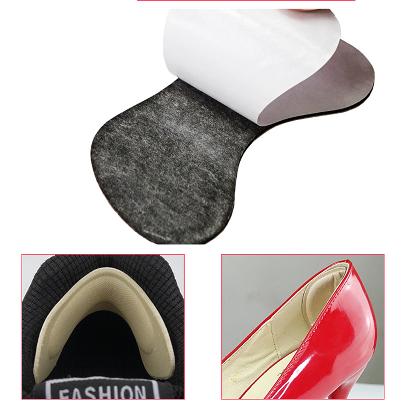 Almohadillas de espuma suave para zapatos deportivos, almohadilla antidesgaste de tamaño ajustable, Protector de talón, pegatina trasera, 5 pares