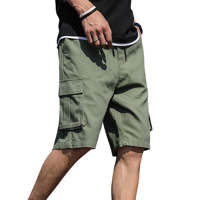 Pantalones cortos deportivos holgados para hombre, Bermudas informales de alta calidad, a la moda, para la playa, novedad de verano, 2024