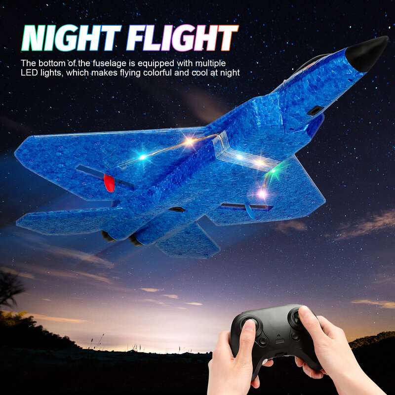 Avion télécommandé F22 raptor, 2.4G, jouet en mousse EPP pour enfants