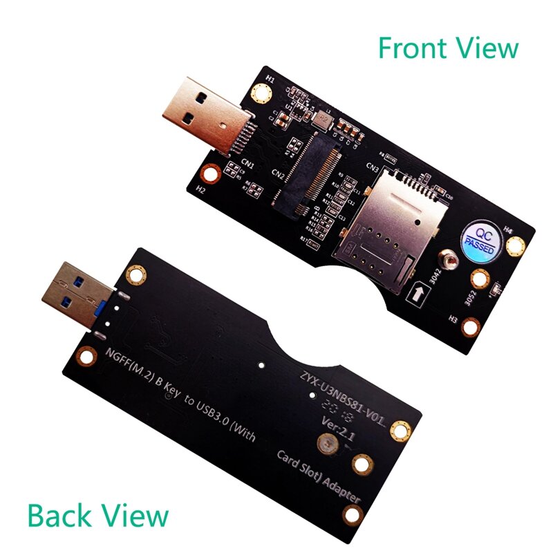NGFF Tech vers USB 3.0, adaptateur portable, port EpiCard, PCB vert, 3G, 4G, 5G, 3.0, 1 jeu